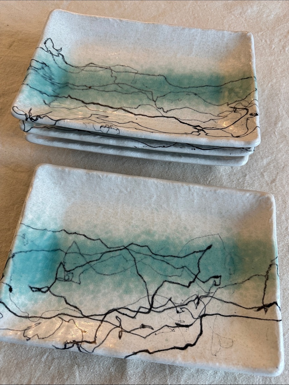 Gorgeous S/4 ceramic plates